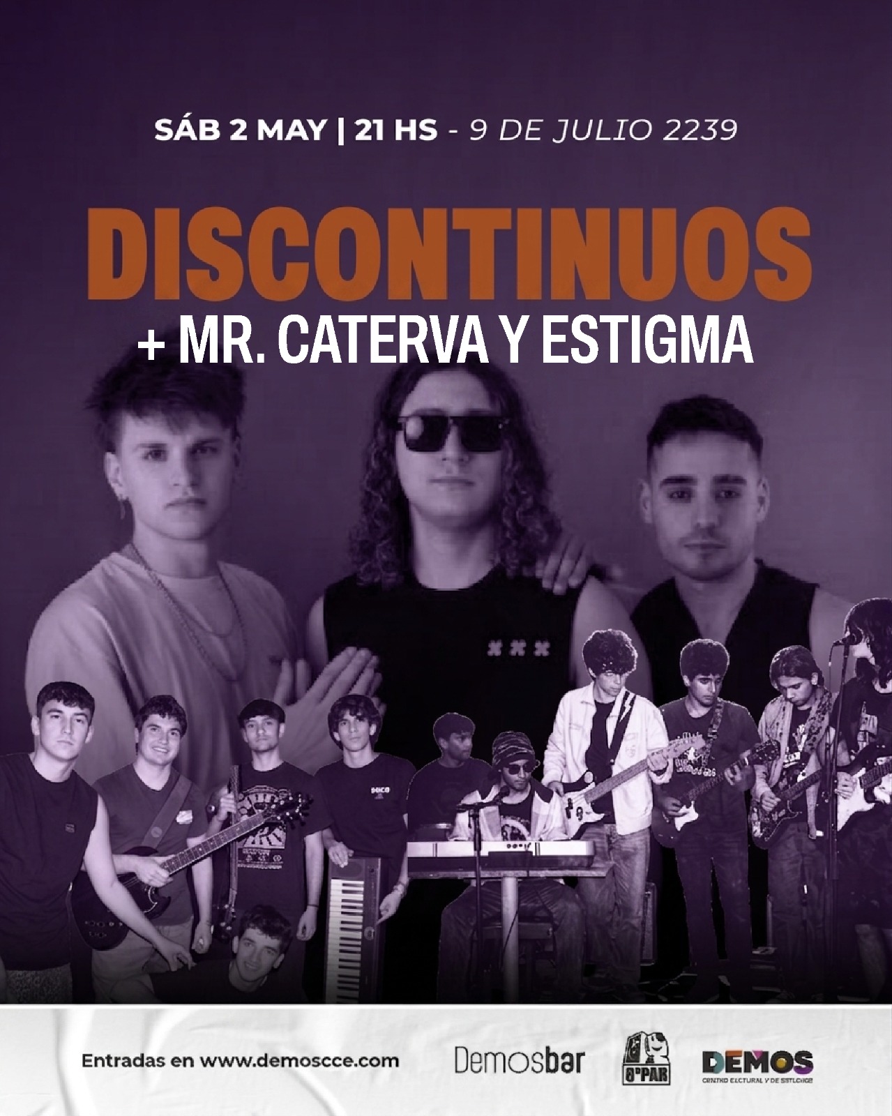 TRES SON MULTITUD TOUR: Discontinuos 